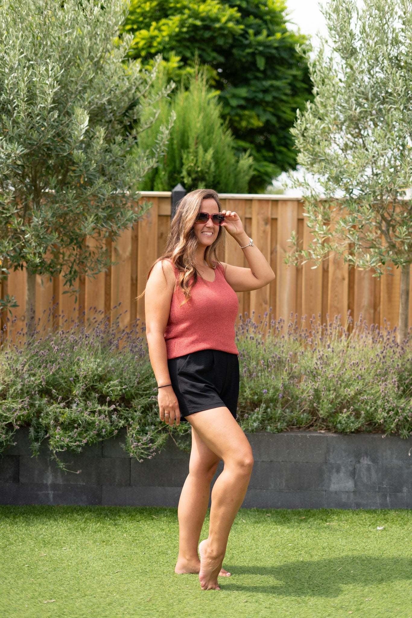 Sparkle Top – V-hals voor & achter