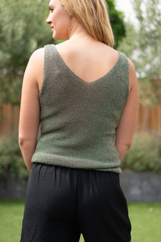 Sparkle Top – V-hals voor & achter