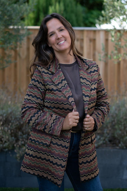 Patroon jasje – warm & stijlvol