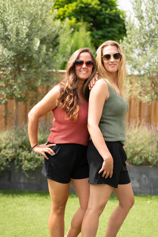 Sparkle Top – V-hals voor & achter