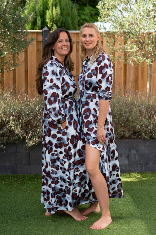 Maxi jurk met print – zwierig & vrouwelijk