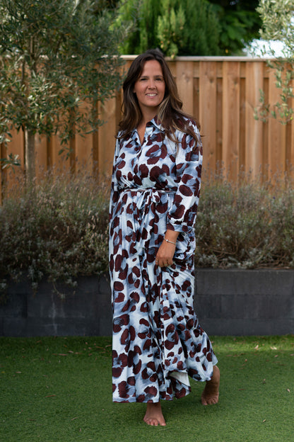 Maxi jurk met print – zwierig & vrouwelijk