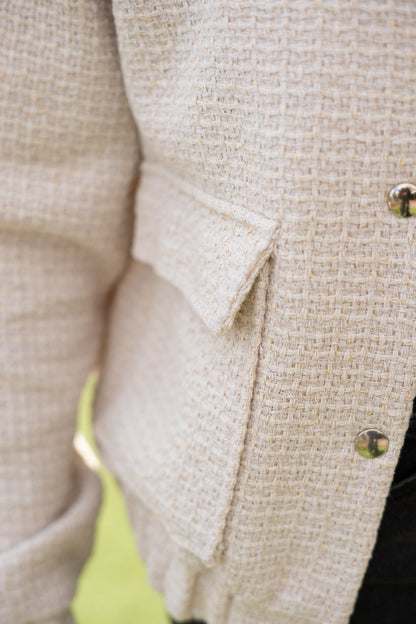 Beige bomberjas– trendy en comfortabel