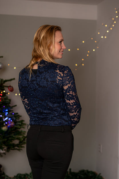 Luxe Kanten transparante Top