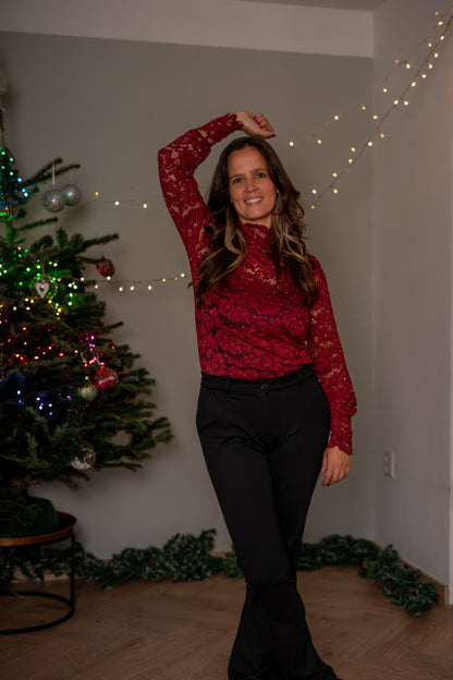 Luxe Kanten transparante Top