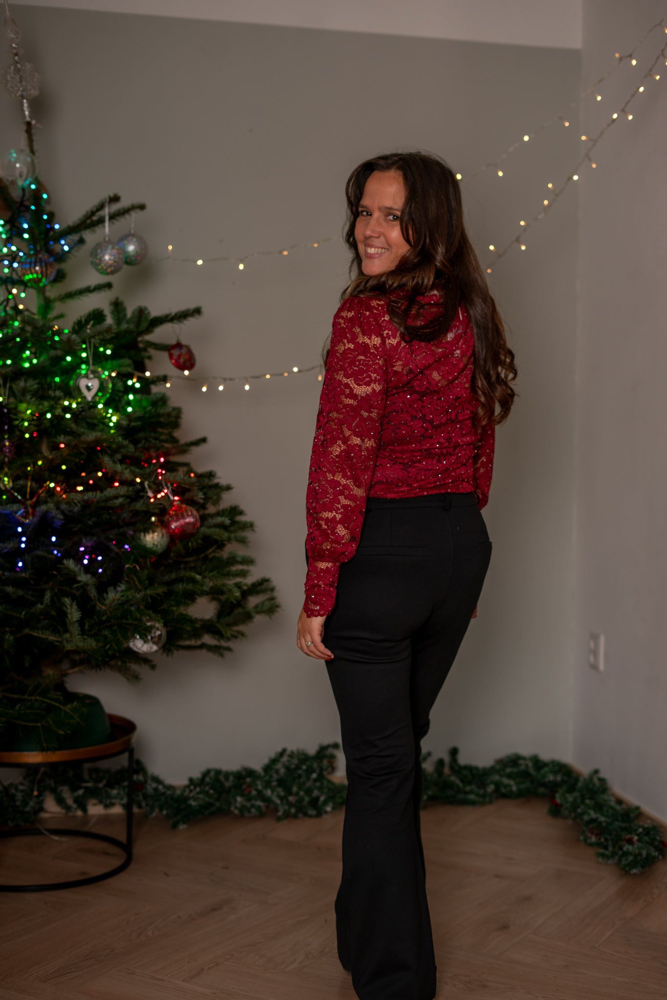 Luxe Kanten transparante Top