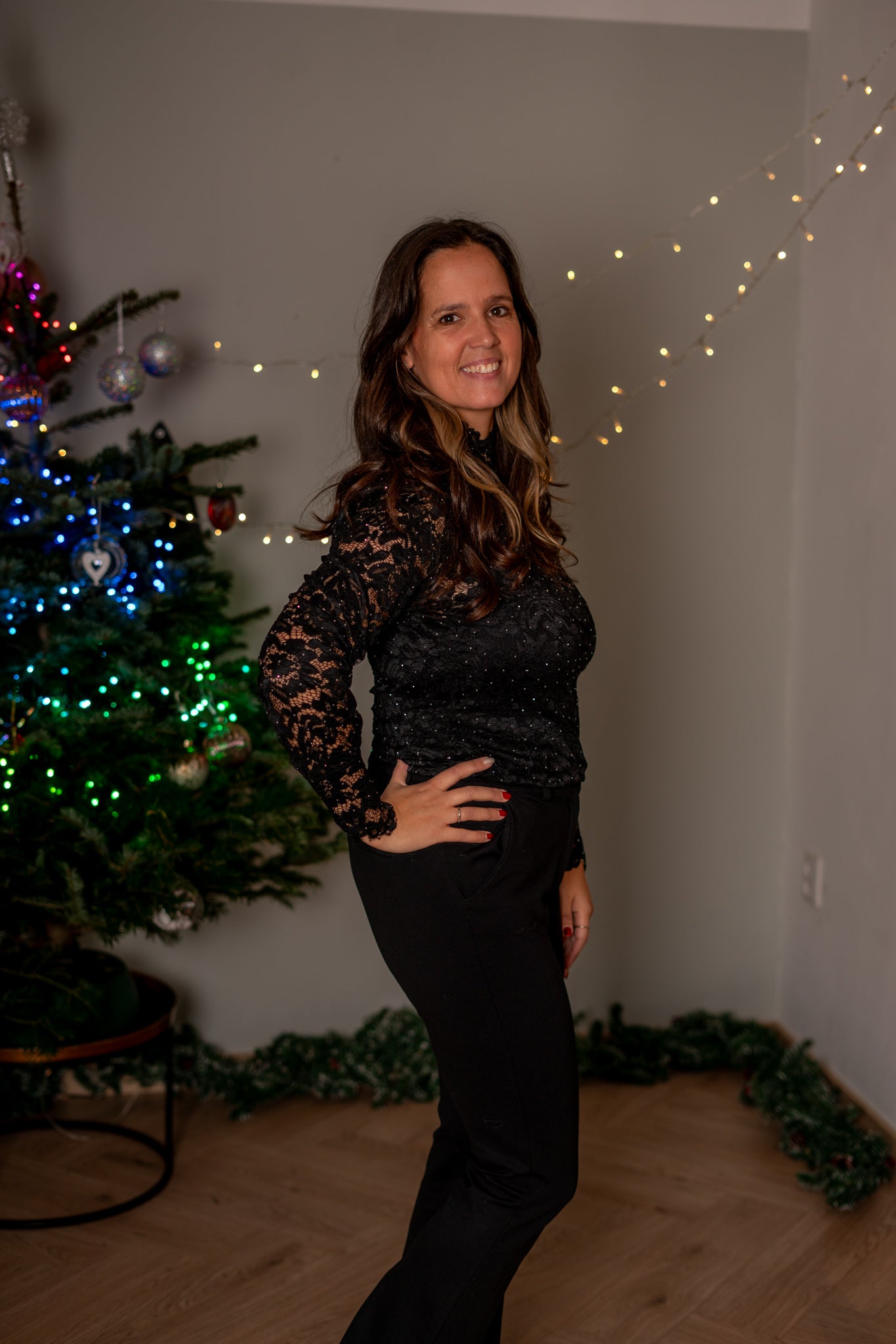 Luxe Kanten transparante Top