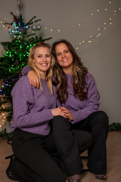 Zachte Sweater – Lila Comfort Fit