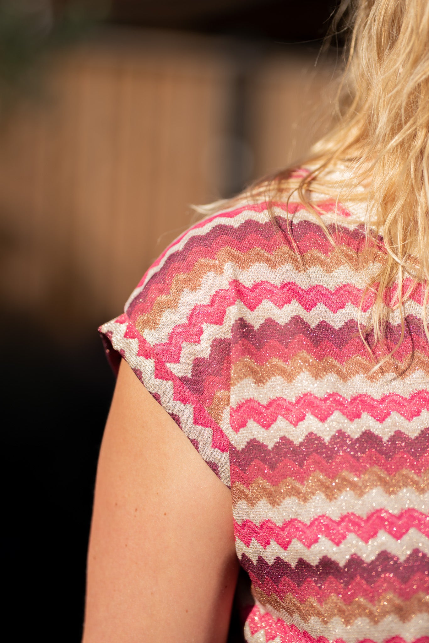 Zigzag Top – Pink Glow