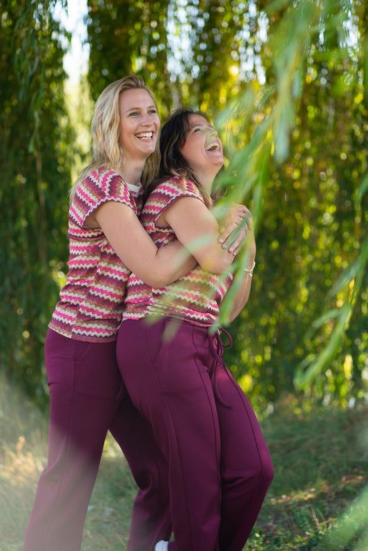 Zigzag Top – Pink Glow