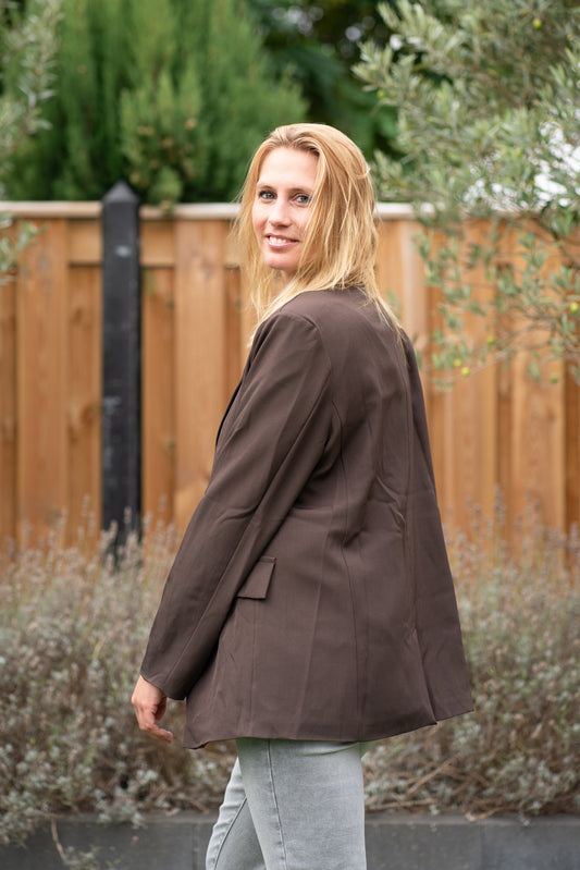 Bruin colbert – tijdloos & chic