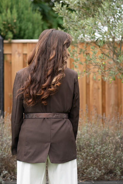 Bruin colbert – tijdloos & chic