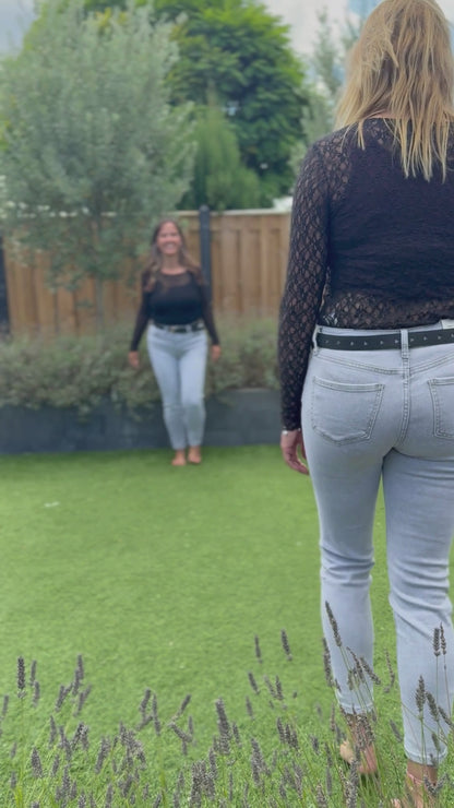 Grijze skinny jeans – comfortabele stretch